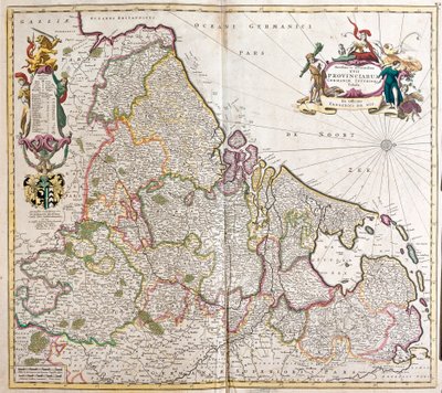 Carte de la Basse-Allemagne (Allemagne) - Frederick de Wit