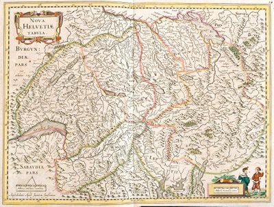 Carte de la Suisse - Frederick de Wit