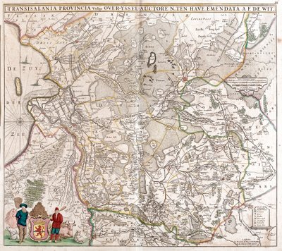 Carte de la province de Transylvanie (Roumanie) (gravure) - Frederick de Wit
