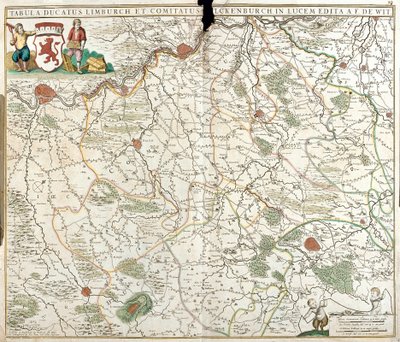 Carte du Duché de Limbourg (Belgique) - Frederick de Wit