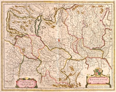 Carte du Duché de Milan, Italie - Frederick de Wit
