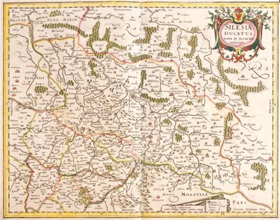 Carte du Duché de Silésie, Allemagne et République tchèque - Frederick de Wit