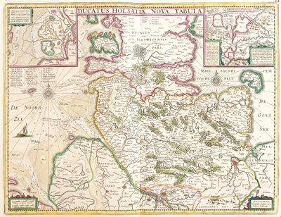 Carte du Duché de Holstein, Allemagne - Frederick de Wit