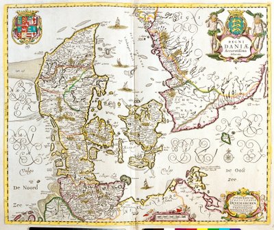 Carte du Royaume du Danemark - Frederick de Wit