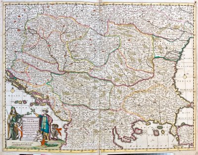 Carte du Royaume de Hongrie (gravure) - Frederick de Wit