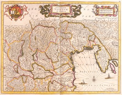 Carte des territoires vénitiens en Italie - Frederick de Wit