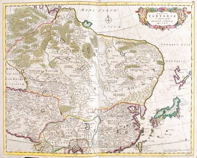 Carte de la région Tartare (Russie et Chine) - Frederick de Wit