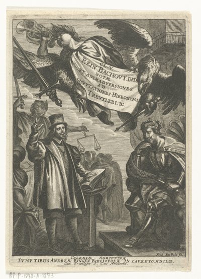 Disputes de Reinhard Bachow von Echt et Hieronymus Treutler - Frederik Bouttats (I)