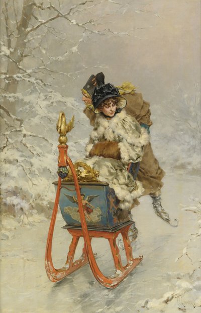 La Promenade en traîneau - Frederik Hendrik Kaemmerer