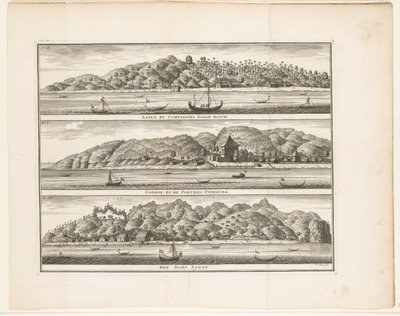 Différentes fortifications de la VOC à Ceram Laäla par Compagnies Sagoe-bosch / Loehoe, et la Forteresse Overburg / Le village Saway - Frederik Ottens