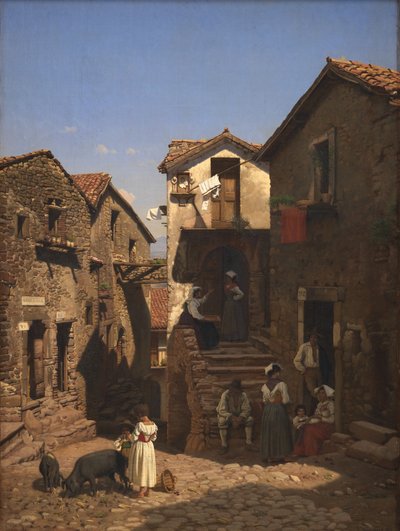 Une rue à Gerano - Frederik Vermehren