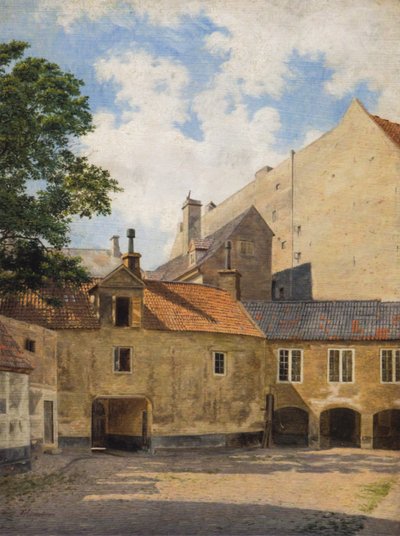 Depuis la cour du Thotts Palais sur Kongens Nytorv. - Frederik Vermehren