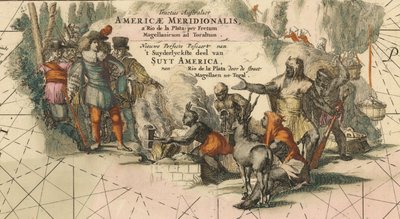 Tractus australior Americæ Meridionalis, a Rio de la Plata per Fretum Magellanicum ad Toraltum deta - Frederik de Wit