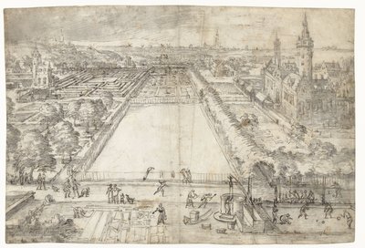 Château avec un parc à proximité d