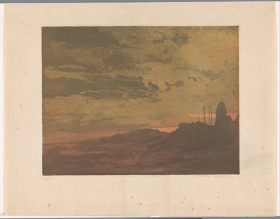 Katwijk aan Zee le soir - Frederika Henriëtte Broeksmit (signed by artist)