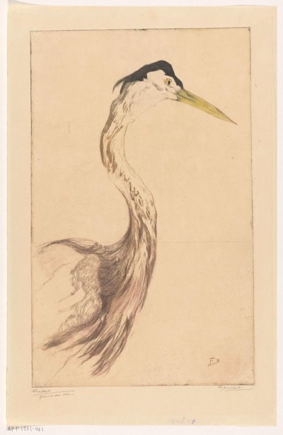 Héron - Frederika Henriëtte Broeksmit (signed by artist)