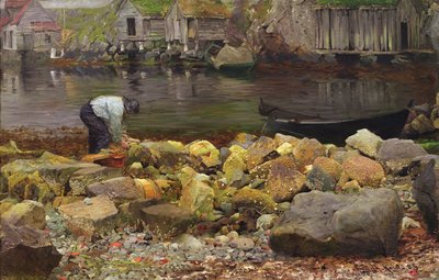 Près de la cabane de pêcheur - Fredrik Kolstoe