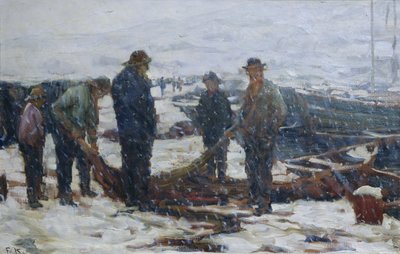 Pêcheurs, c.1900 - Fredrik Kolstoe