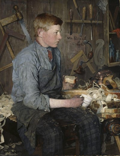 Le jeune charpentier - Fredrik Kolstoe