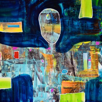 Figure abstraite éclatante - Fredrik Olsen