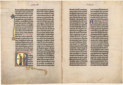 Josué devant le Seigneur - French 13th Century