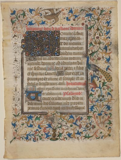 Feuille de manuscrit d