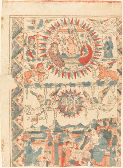 Saint Bonaventure Arrivant et Prêchant à Lyon - French 15th Century