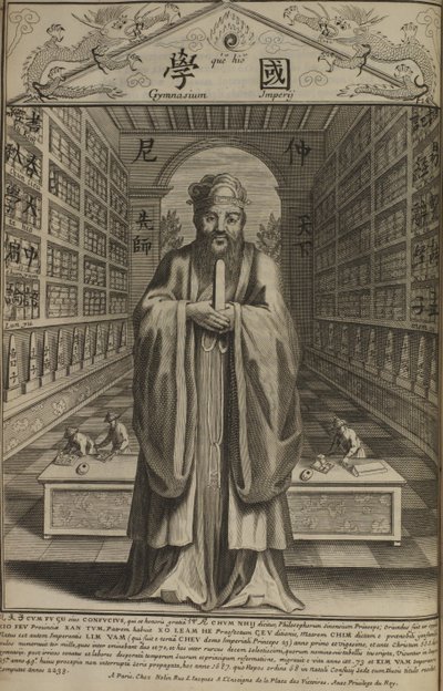 Portrait du penseur et philosophe social chinois Confucius 551 av. J.-C. 479 av. J.-C. - French Master