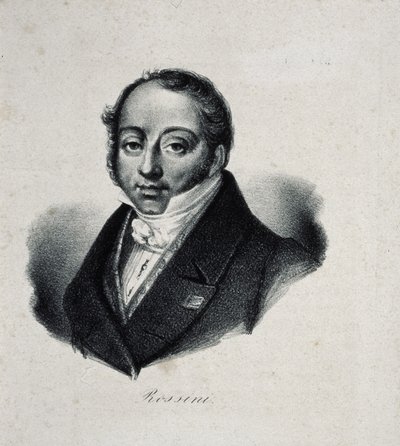 Portrait du compositeur Gioachino Antonio Rossini 1792-1868 - French Master