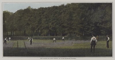 Partie de tennis sur gazon au Lycée Michelet, Vanves, Paris - French Photographer