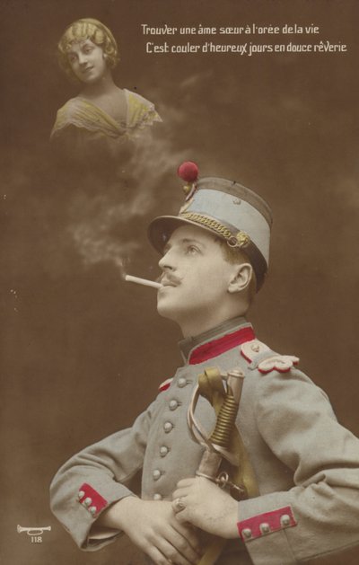Jeune soldat rêvant de son amour - French Photographer