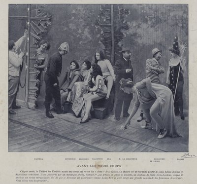 Acteurs et actrices au Théâtre des Variétés, Paris - French Photographer