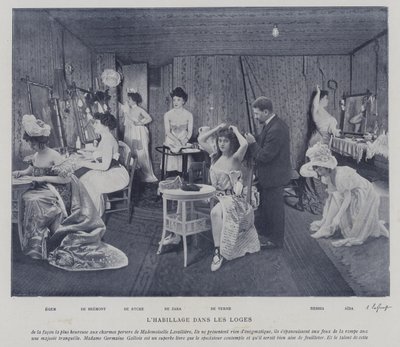 Actrices dans les loges du Théâtre des Variétés, Paris - French Photographer