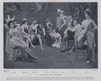 Actrices dans la loge du Théâtre des Variétés, Paris - French Photographer