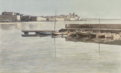 Antibes, Remparts et vieux Château, Vue prise du Port - French Photographer