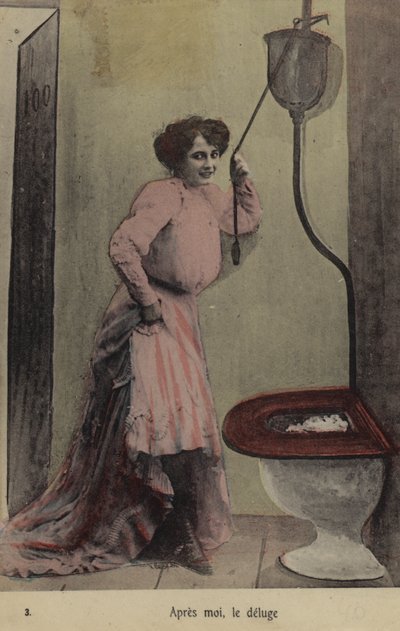 Après moi, le déluge; Fille dans les toilettes - French Photographer