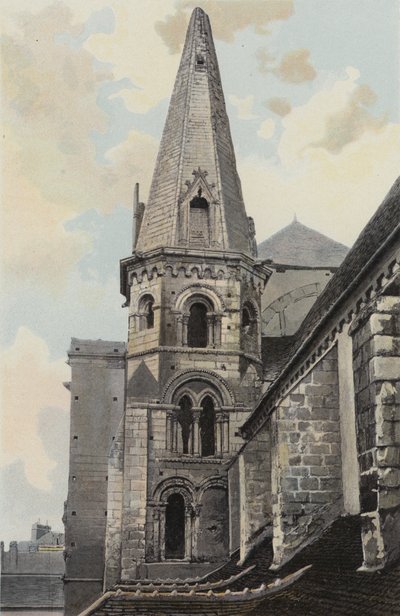 Auxerre, Église Saint-Eusèbe, vue N O (avant restauration) - French Photographer