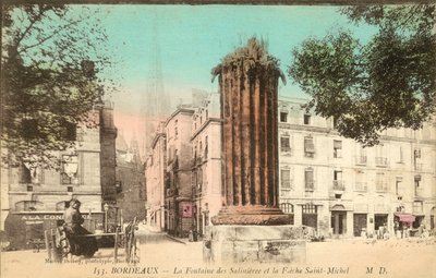 Bordeaux, La Fontaine des Salinières, La Flèche Saint-Michel - French Photographer