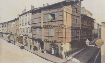 Bourg, Maison espagnole, aux coins des rues Gambetta et du Gouvernement - French Photographer