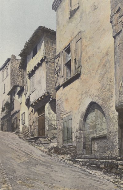 Bruniquel, Rue principale - French Photographer