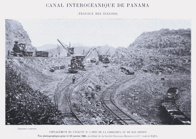 Canal Interocéanique de Panama, Travaux des Écluses - French Photographer