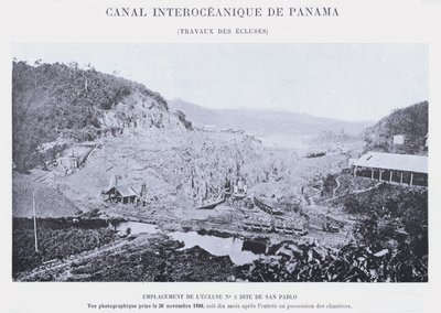 Canal Interocéanique de Panama, Travaux des Écluses - French Photographer