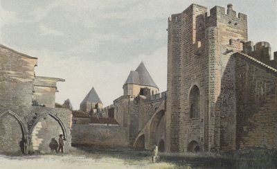 Carcassonne Cité, Côté S Tour Saint-Nazaire (avant restauration complète) - French Photographer