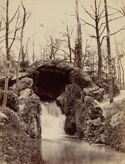 Cascade dans le bois de Boulogne, c. 1855 (photo) - French Photographer