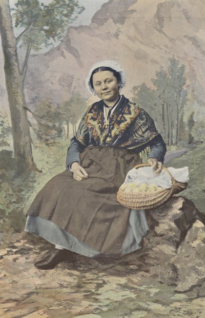 Chambéry, Paysanne des environs - French Photographer