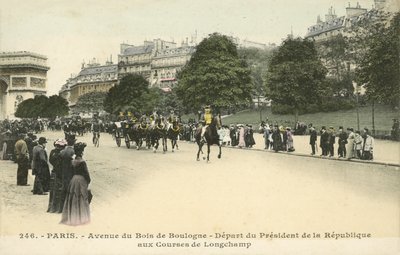 Départ du Président de la France, Hippodrome de Longchamp, Paris - French Photographer