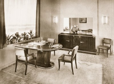 Salle à manger des Ensembles Mobiliers, pub. 1937 - French Photographer