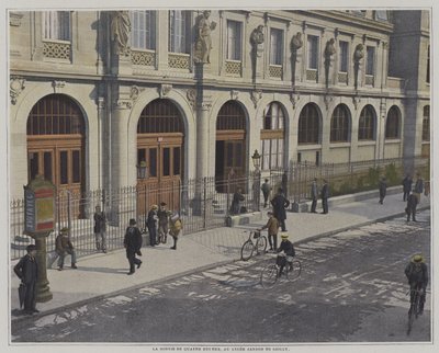 Fin de la journée scolaire à quatre heures, Lycée Janson de Sailly, Paris - French Photographer