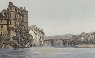 Espalion, Ancien Palais de Justice et vieux Pont sur le Lot - French Photographer
