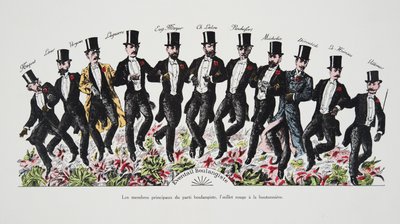 Éventail Boulangiste, de l